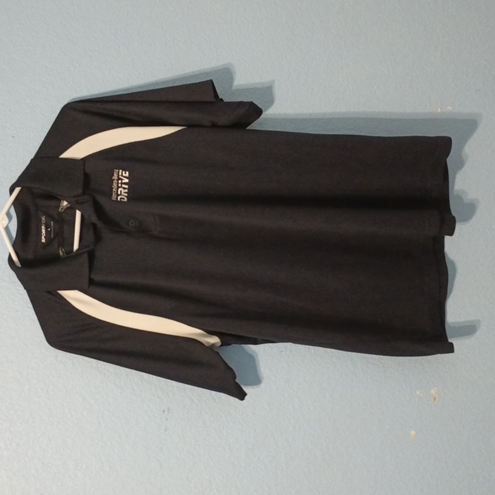 Sport Tek Men's Polo Shirt Short Sleeves "Mercedes-Drive DRIVE" Logo. Size: L